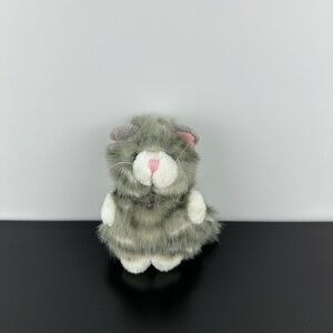 Russ Berrie 1997 Palm Pets Puffs Tabby Kitty Cat 5” Plush Stuffed Animal